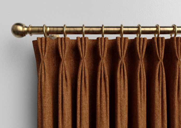 Harris, Burnt Orange - Made to Measure Curtains - Image 10